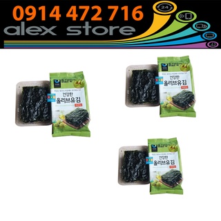 Bịch 3 Gói Lá Kim Ăn Liền Vị Dầu Oliu Truyền Thống Hàn Quốc Daesang 5 Gram x 3