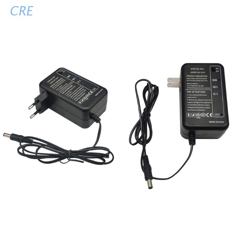 Pin Sạc Dự Phòng 5000mAh 5V 9V 12V 5.5x5.1mm Phích Cắm US Dùng Cho WiFi Đèn LED CCTV