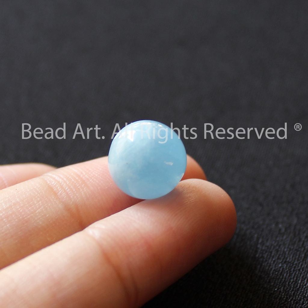 [1 Hạt] 11MM Aqua Hải Lam Ngoc Xanh Biển, Thuỷ, Mộc, Phối Vòng Tay Phong Thuỷ, Chuỗi Hạt S34 - Bead Art