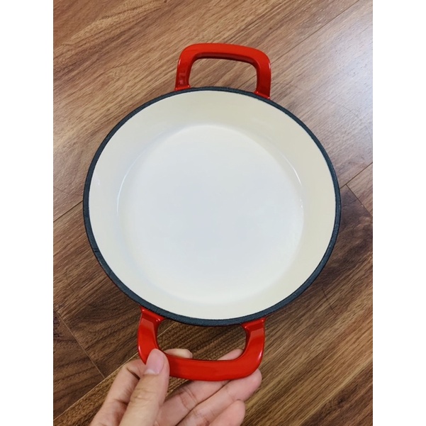 Chảo gang đỏ Happiness