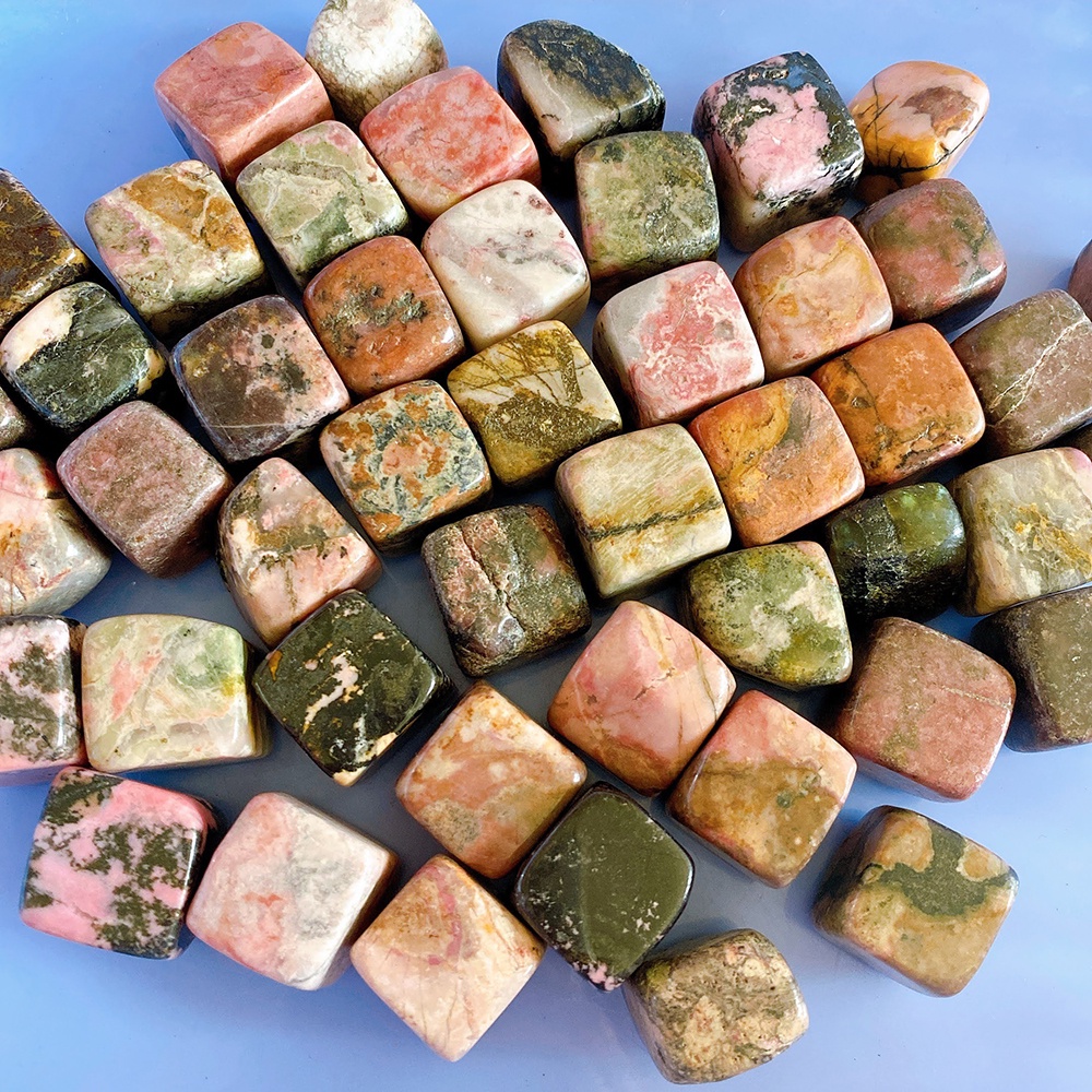 Đá Thanh Tẩy Viên Vuông Loại To Rose Stone DA31-8