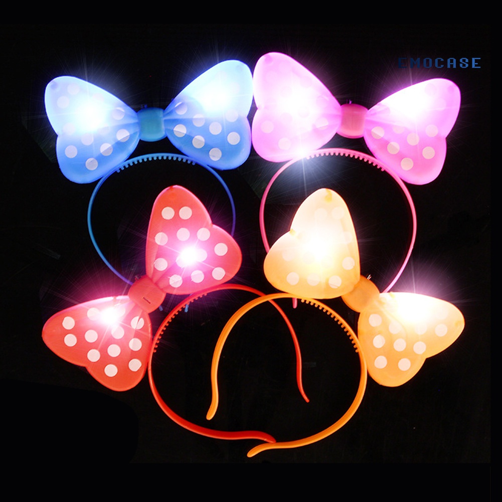 Băng Đô Nơ Có Đèn LED Phát Sáng