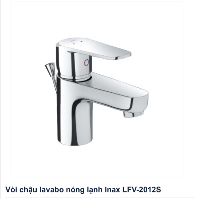 Vòi rửa mặt ,chậu lavabo nóng lạnh chính hãng INAX LFV-2012s
