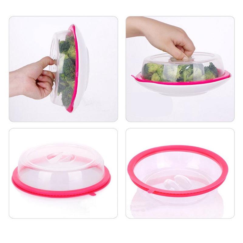 Nắp đậy bằng nhựa trong suốt không dính dùng cho lò vi sóng