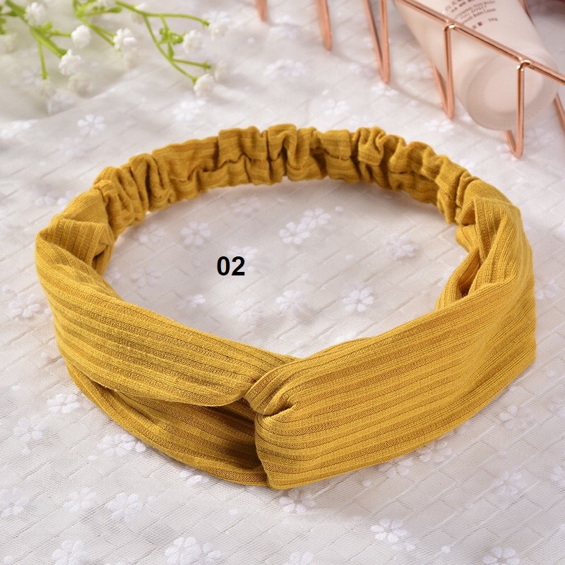 Băng đô bằng vải dạng nút xoắn mốt cho nữ