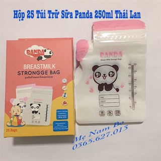 [ ĐỘC QUYỀN ] Hộp 25 Túi Trữ Sữa PANDA 250ml Siêu Dễ Thương Hình Chú Gấu Trúc