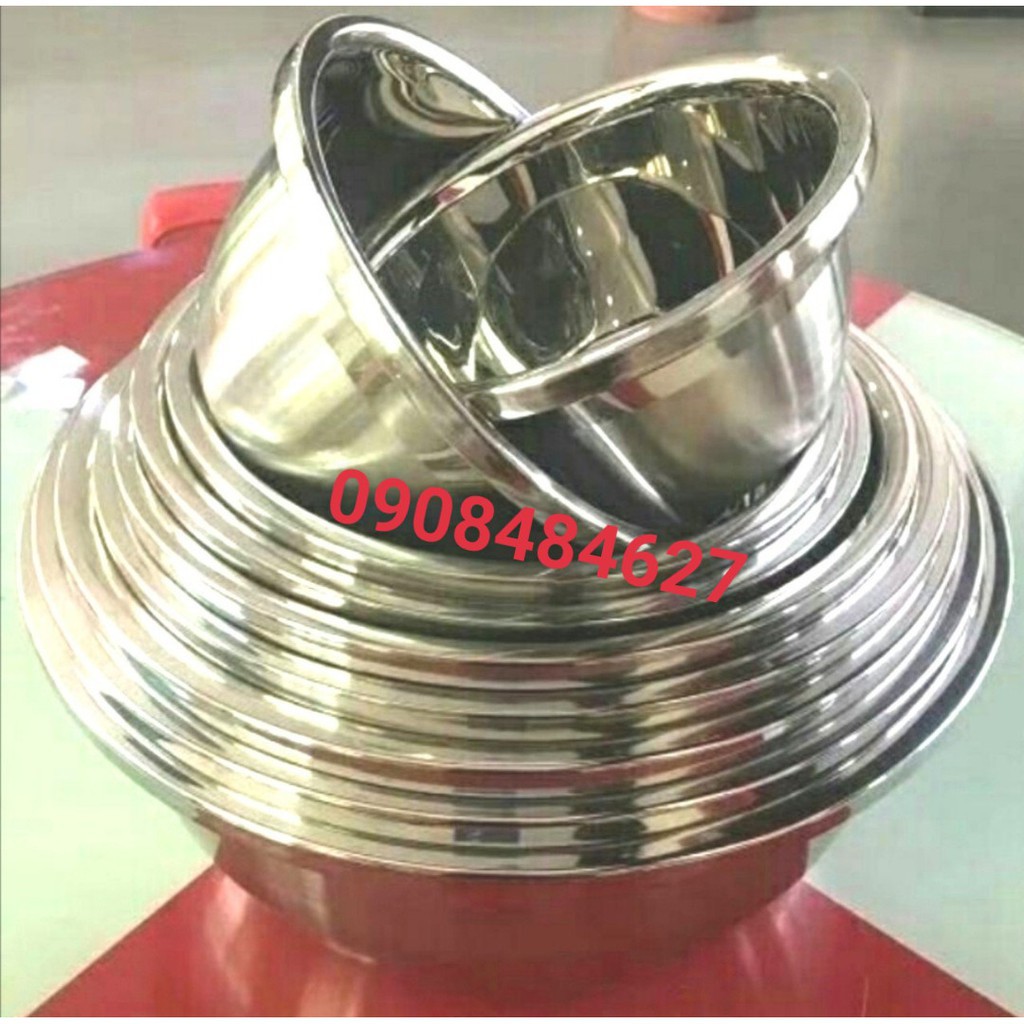 Thau Trộn / Thố Trộn / Âu Inox Cao Cấp Đủ Size