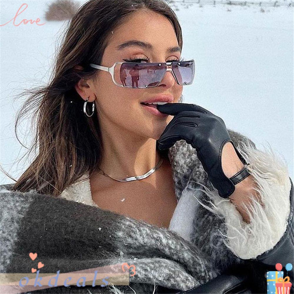 Kính Mát Đi Xe Đạp Phong Cách Punk 2000 Cho Nữ