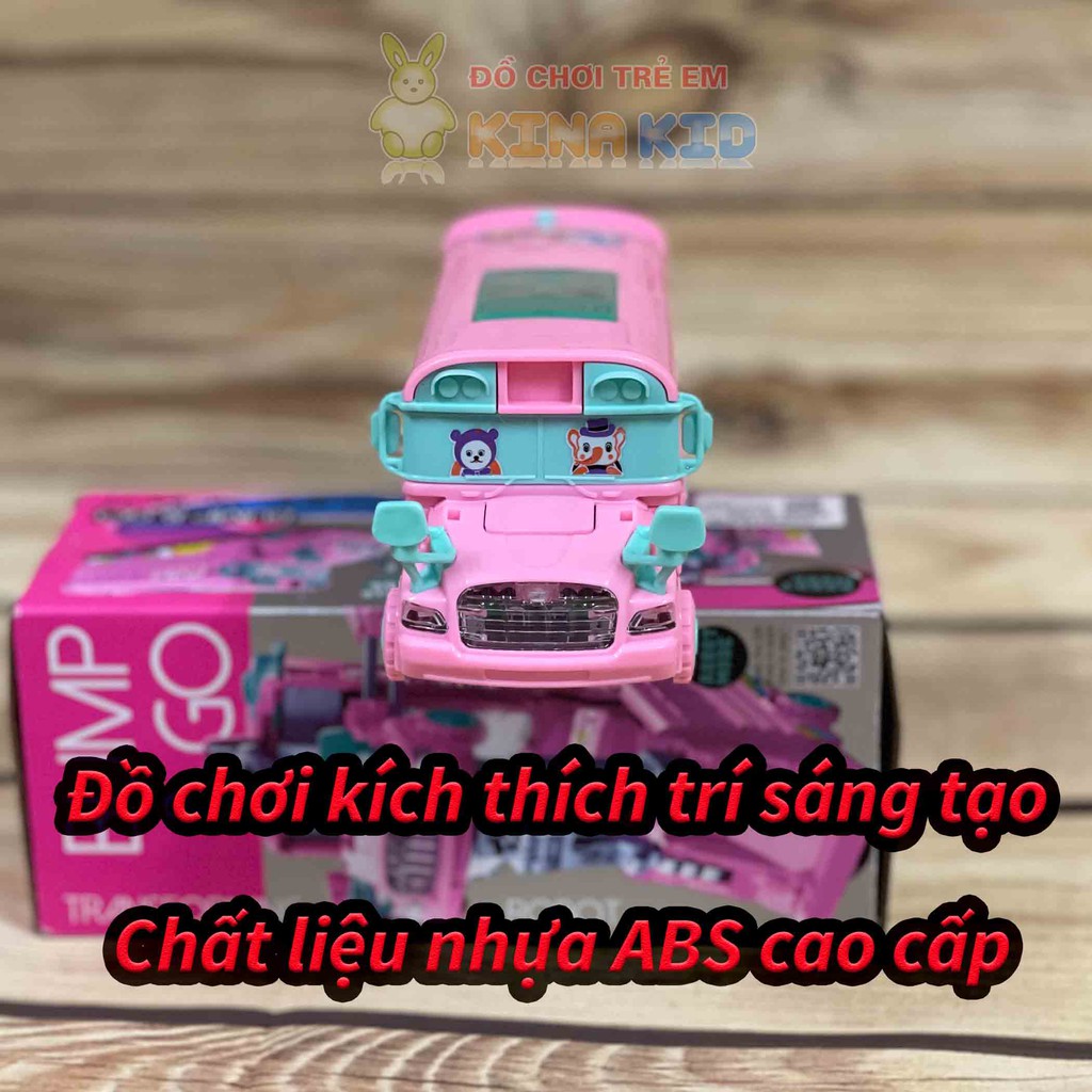 Xe Buýt Biến Hình Robot Có Đèn Và Nhạc Sôi Động Cho Bé