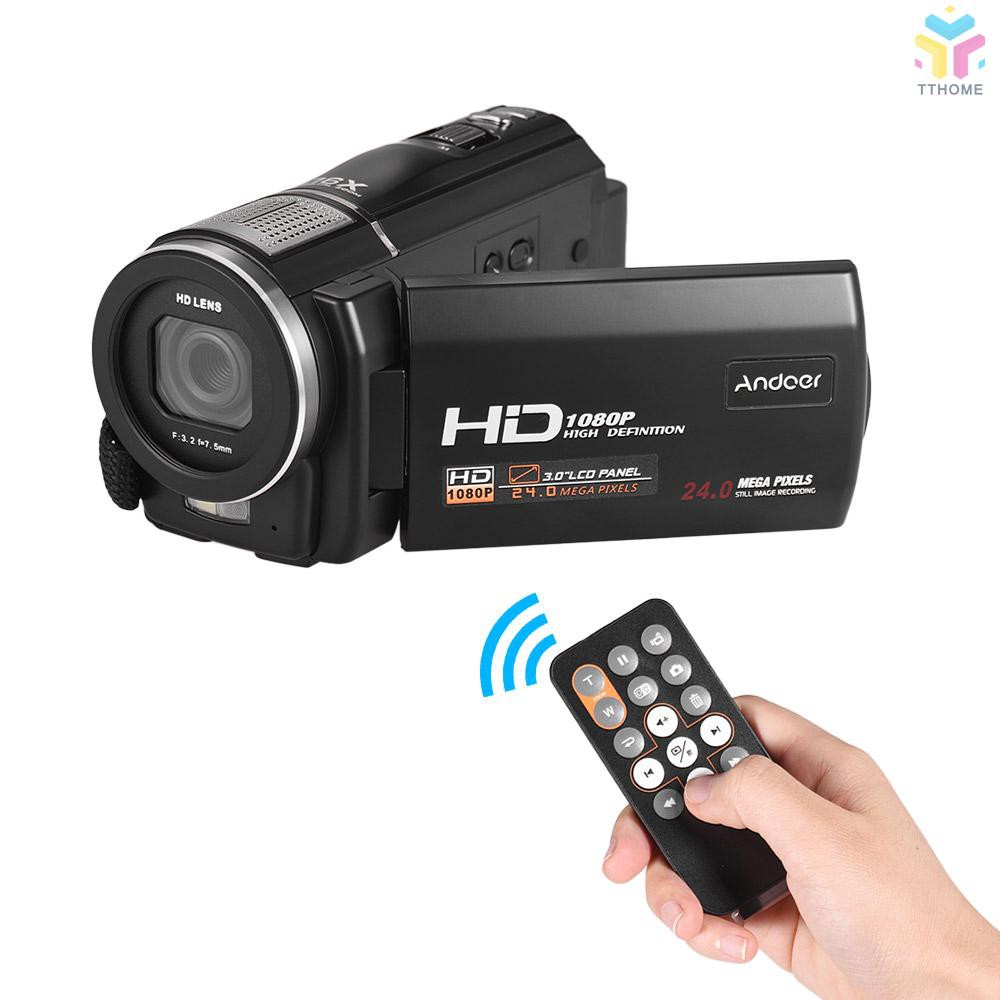 Máy Quay Phim Kĩ Thuật Số Andoer Hdv-F5 1080p Full Hd 24mp 16x Zoom 3.0 Inch Lcd | BigBuy360 - bigbuy360.vn