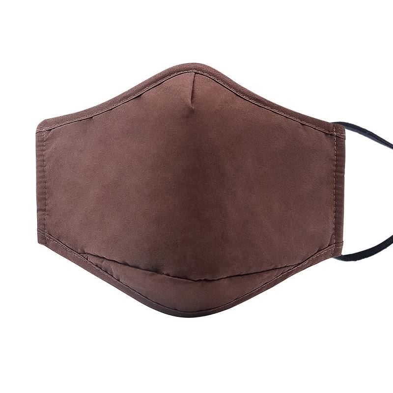 Khẩu trang vải chống nắng màu đen, xám, trắng, nâu đơn giản dày dặn - lọc được bụi mịn pm2.5 [FREE SHIP]