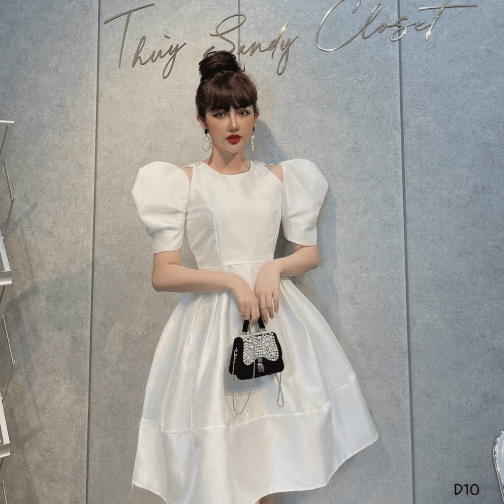 (Free ship) Mẫu Mới ---Đầm TAPTA Tay Bồng Dáng Xòe Cực Dễ THương UP HHP Fashion