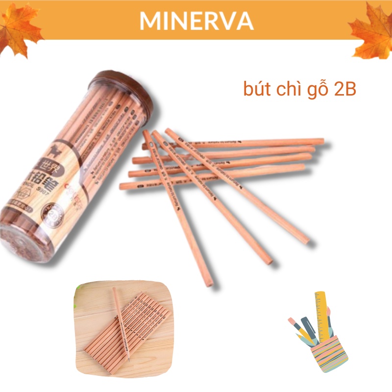 THỦ CÔNG Bút chì gỗ 2B dụng cụ văn phòng phẩm