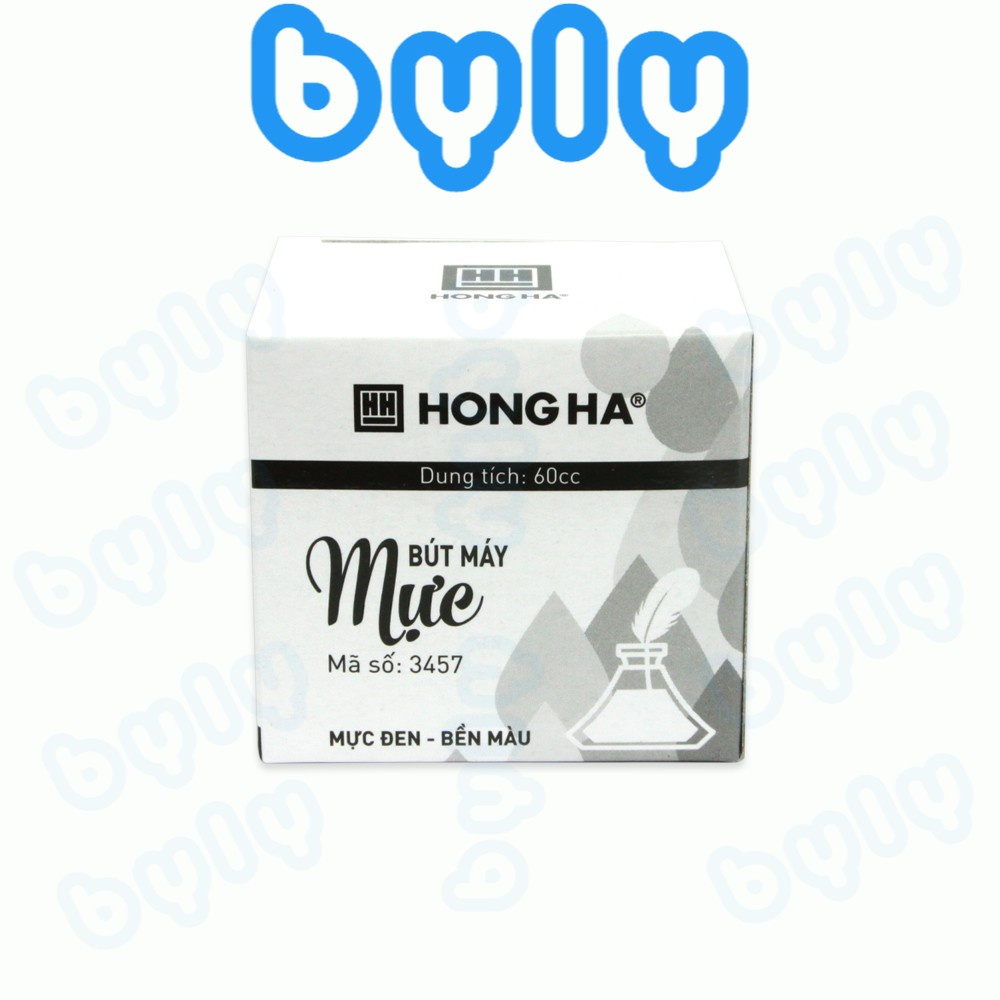 Combo 2 lọ mực bút máy chất lượng cao bền màu Hồng Hà màu tím, xanh, đen, đỏ