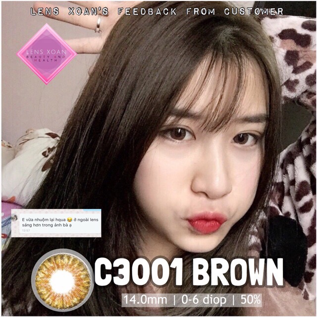 Áp tròng C3001 BROWN