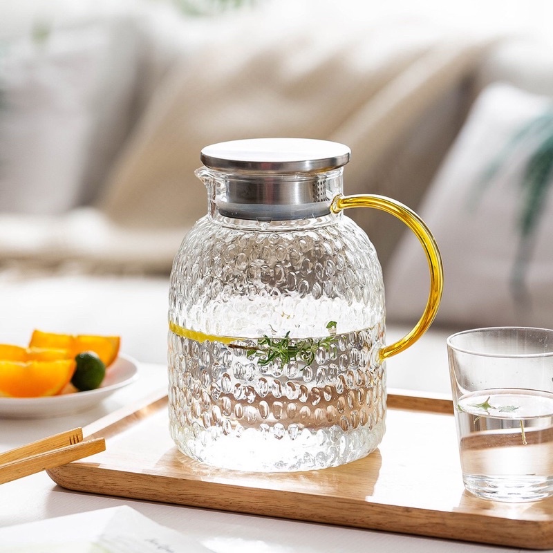 Bình thuỷ tinh đốm tuyết Borosilicat phong cách Bắc Âu