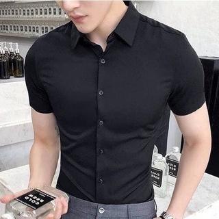 [BIG SIZE] Áo Sơ Mi Zara Man Nam Cộc Tay, Chất Lụa, Dáng Ôm, Vải Nhẹ, Cực Mát