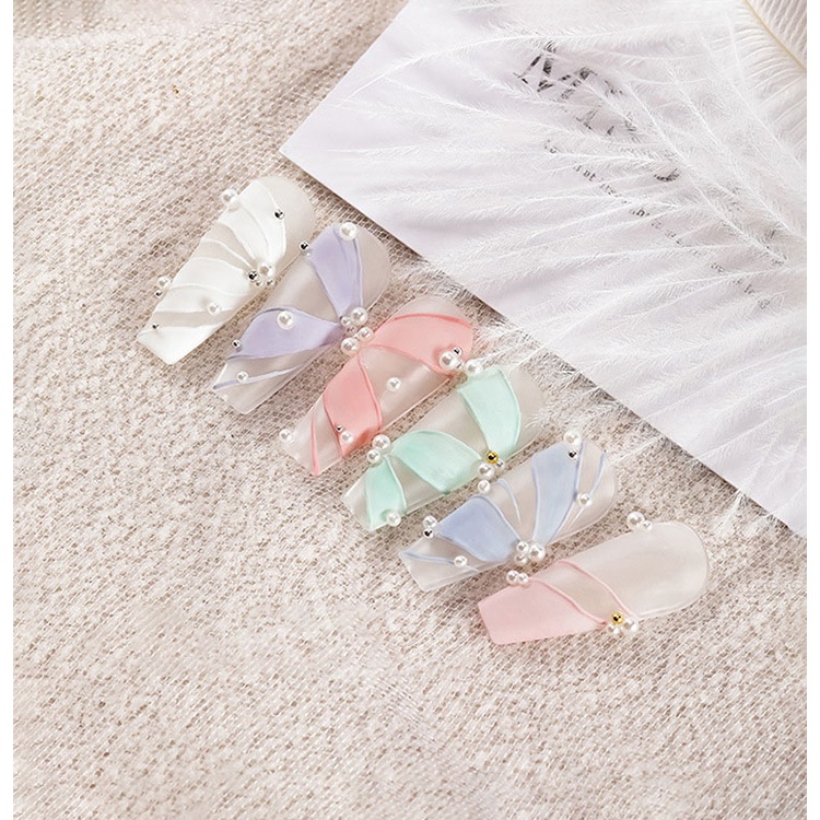 Đá ngọc trai nửa nhân tạo trang trí móng