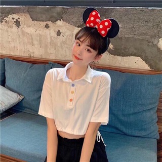 Croptop Petter Rút Dây 2 Bên