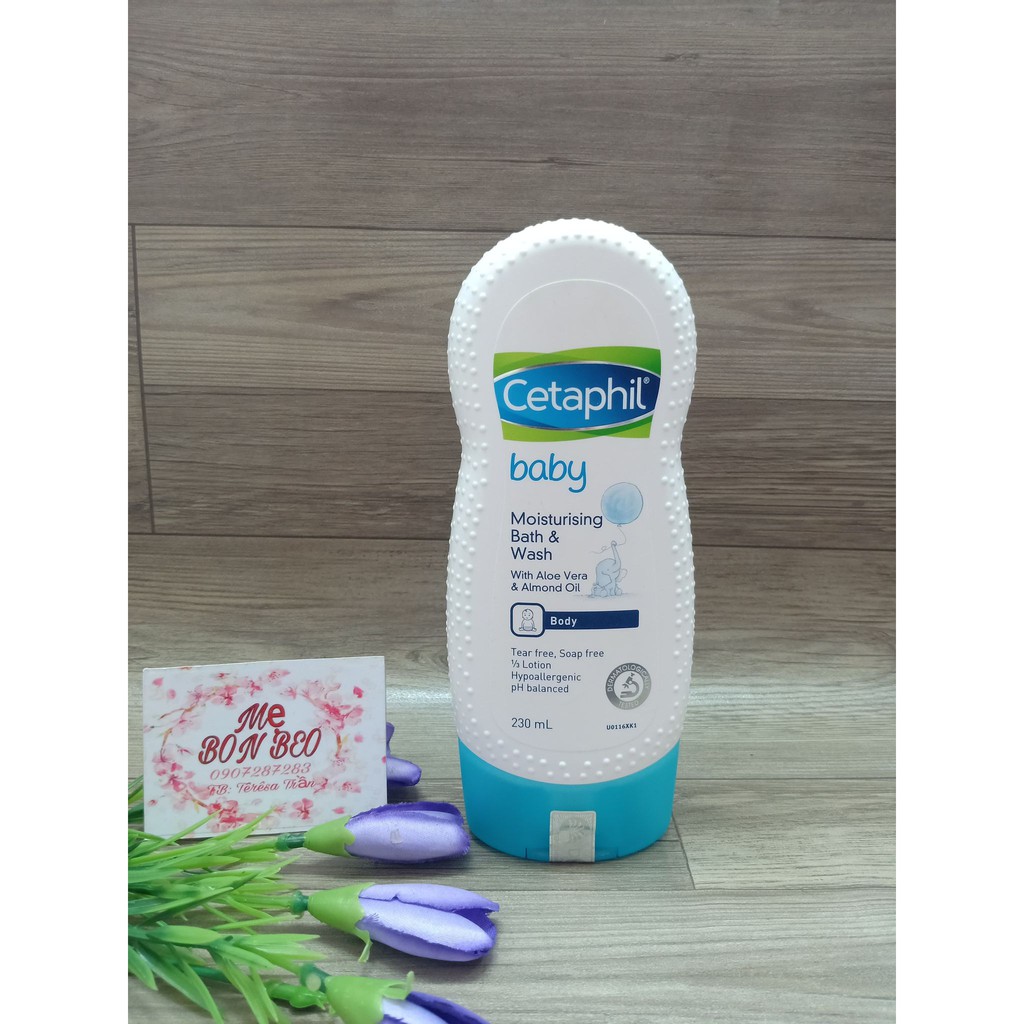 Sữa tắm gội 2 trong 1 Cetaphil Baby Gentle Wash & Shampoo 230ml