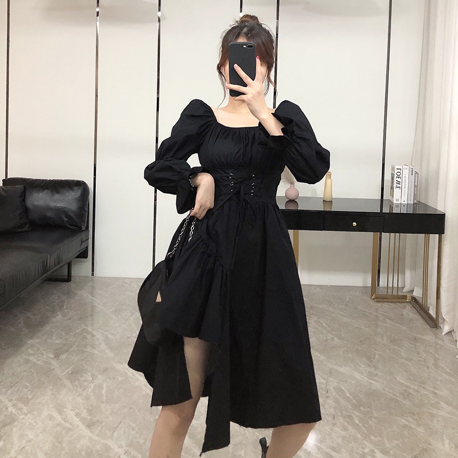 /Sẵn S 2 màu, M trắng/ Váy dạ hội cực ngầu giúp nàng nổi bần bật (đen-trắng)-psyche-ảnh thật ở cuối | BigBuy360 - bigbuy360.vn