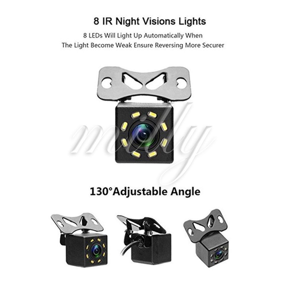 ☻☻ Rear View Camera Car Rear Camera Universal Viewing 8led