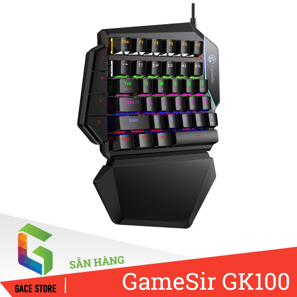 GameSir GK100 | Bàn phím cơ một tay Gaming Keypad