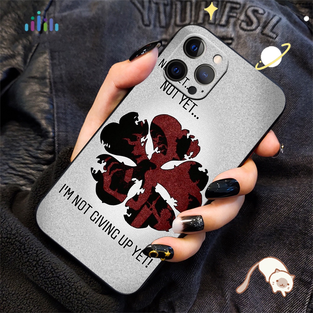 Ốp điện thoại silicon mềm mã SU98 in hình Black Clover cho iPhone 7 8 7+ 8+ 6+ 6S+ XR XS Max 5 5s