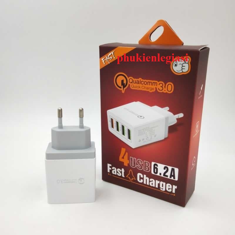 Cốc sạc Quick Charge 3.0 4 cổng usb