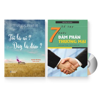 Sách - Combo 2 sách: Tôi là ai? Đây là đâu? + Sổ tay 7 Bước đàm phán thương mại + DVD quà tặng