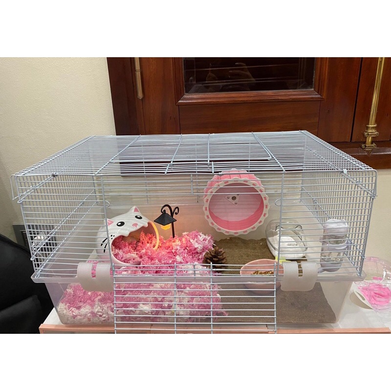 [Mã PET50K giảm Giảm 10% - Tối đa 50K đơn từ 250K] (có sẵn)lồng đại 60cm cho hamster size trong suốt