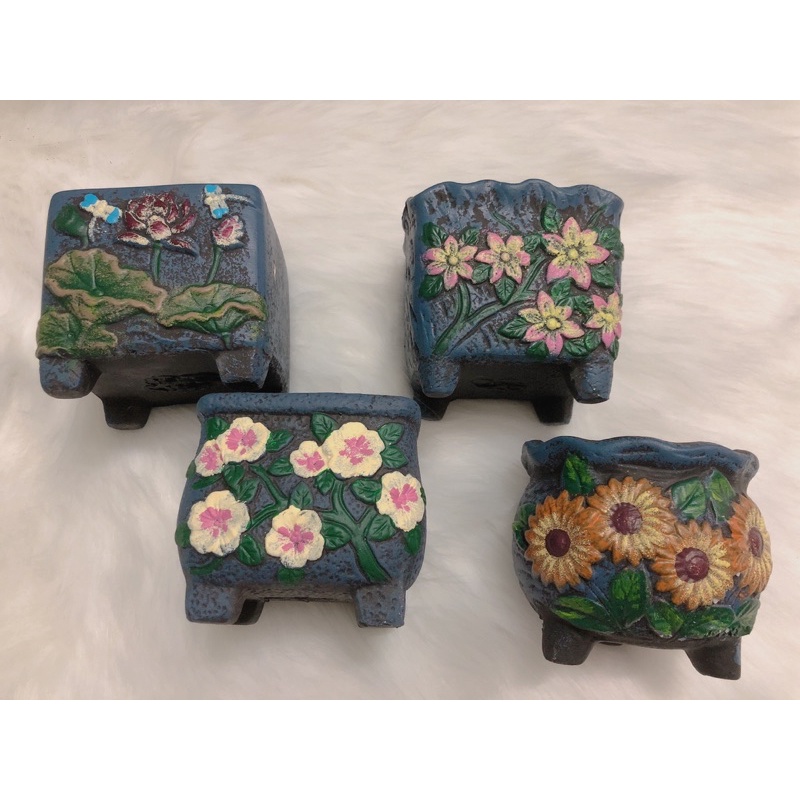 Chậu gốm trồng sen đá mini