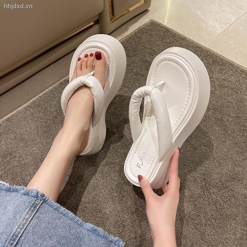 Dép xỏ ngón đế dày thời trang mùa hè năm 2022 mới cho nữ