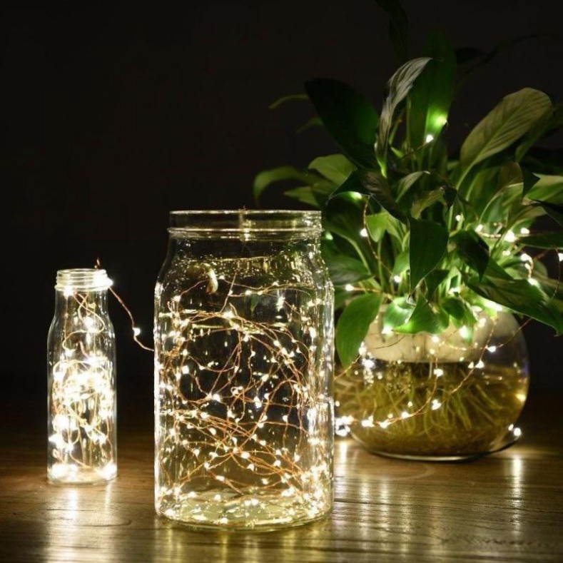 10m Dây Đèn Led Đom Đóm Trang Trí Ngoài Trời Trang Trí Trong Nhà 8 Chế Độ Chớp Nháy Trang Trí Tiệc Cưới
