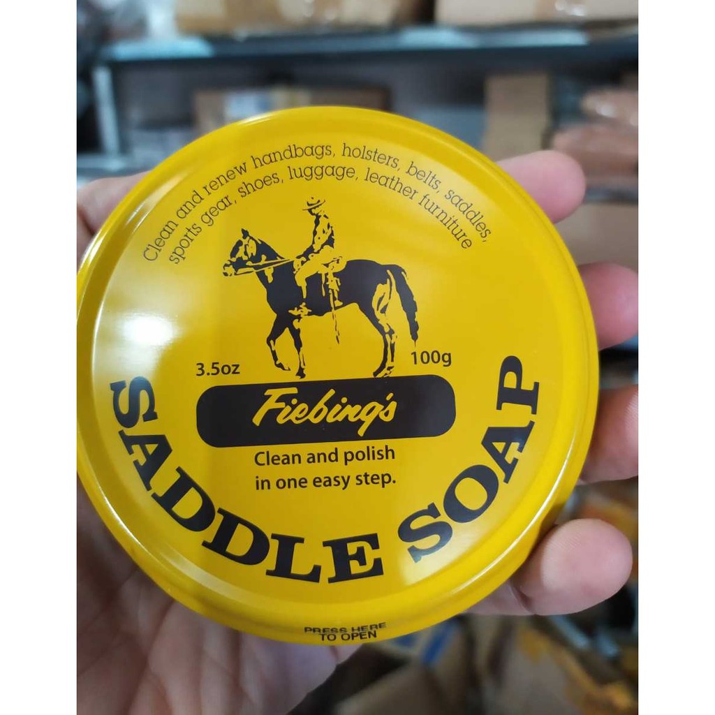 Saddle soap Fiebing’s xà phòng làm sạch đồ da, túi da, giày da 100g