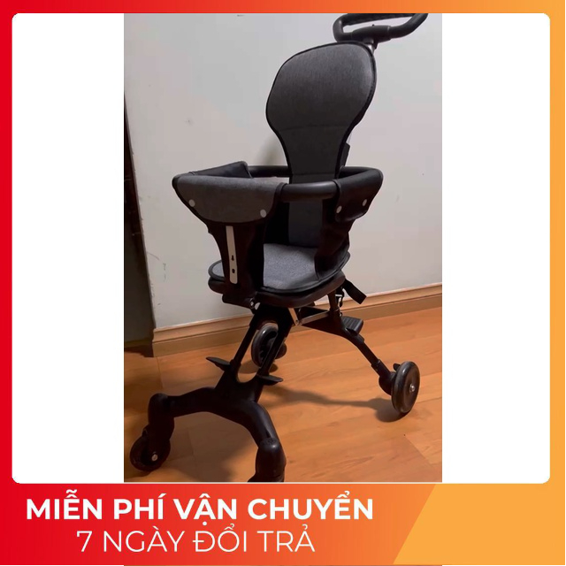 Xe đẩy gấp gọn cho bé đi du lịch, Xe đẩy cho bé 2 chiều ngả 3 tư thế cao cấp