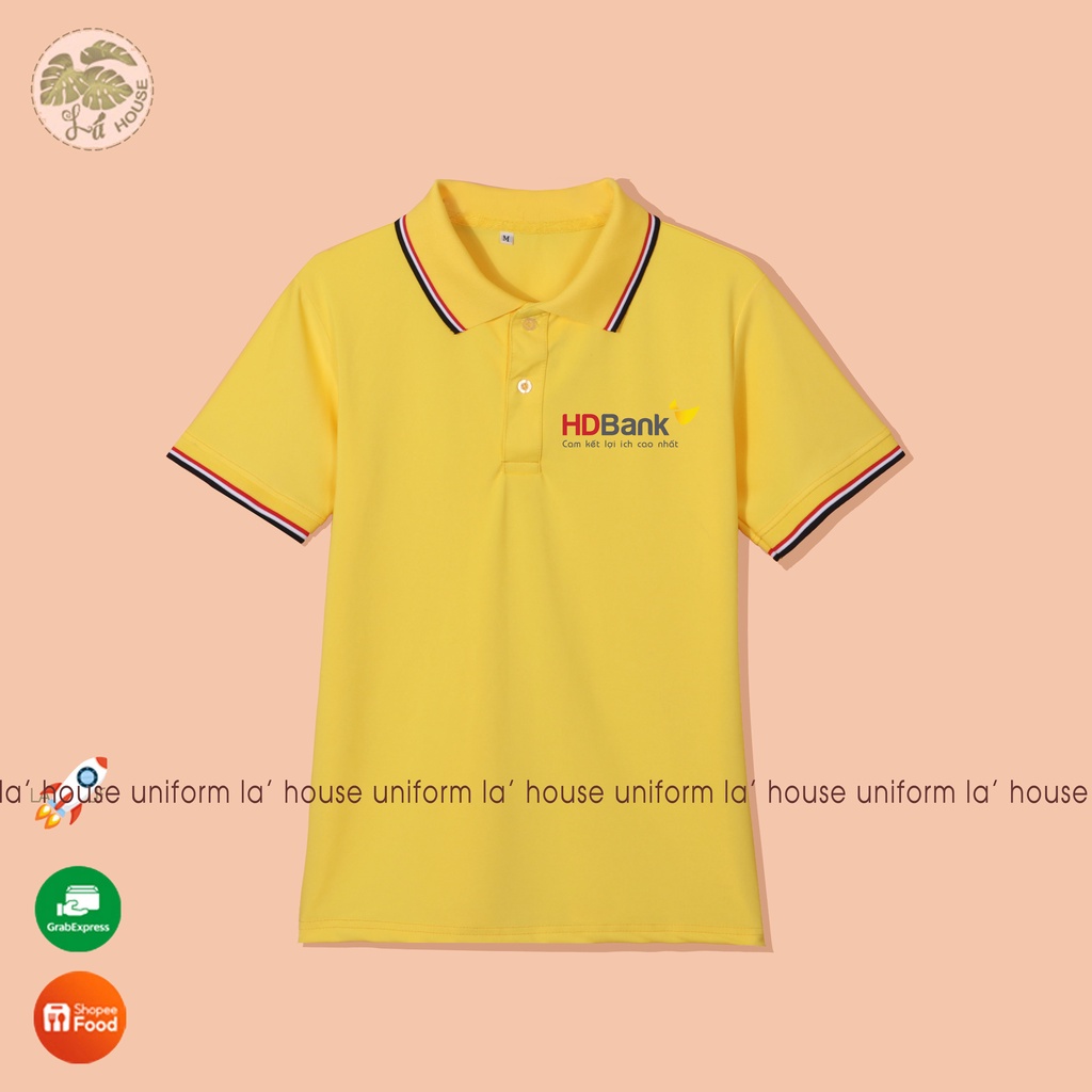 Áo thun đồng phục ngân hàng La ' House Uniform -HD Bank