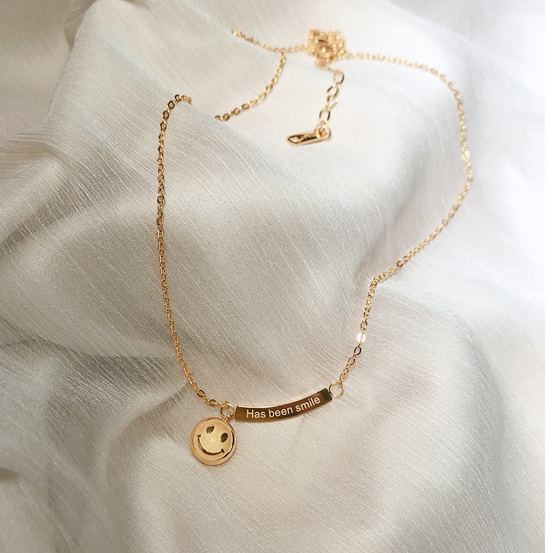 [FreeShip] Dây chuyền nữ titan vòng cung mặt cười X2-311 - CAM KẾT KHÔNG BAY MÀU