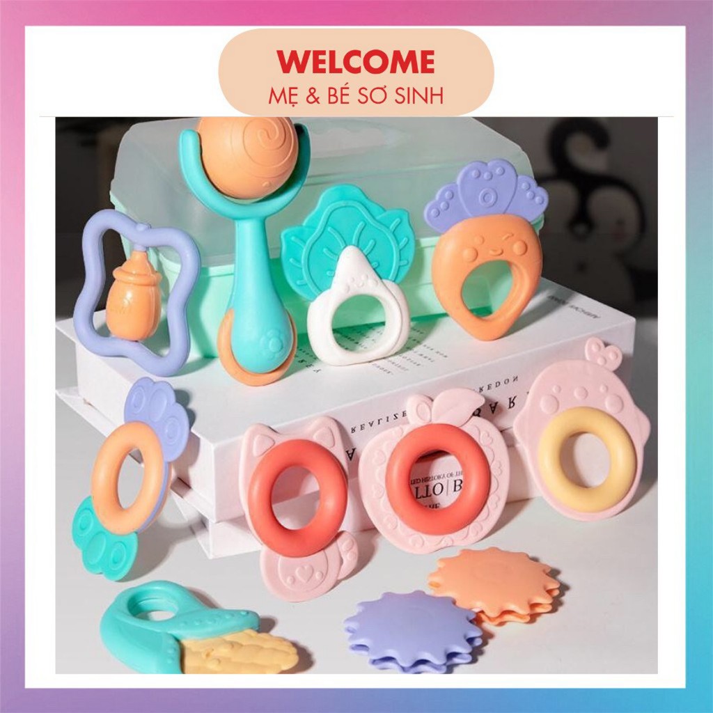 XÚC XẮC GẶM NƯỚU ⚡️FREESHIP⚡️ Set 10 Xúc Xắc Gặm Nướu Cho Bé