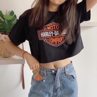 Áo croptop Motor Harley ngắn tay chất đẹp UNICUS