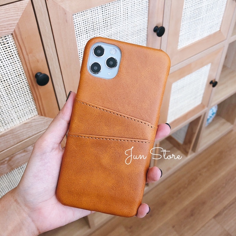 Ốp lưng iphone nhét thẻ da mềm