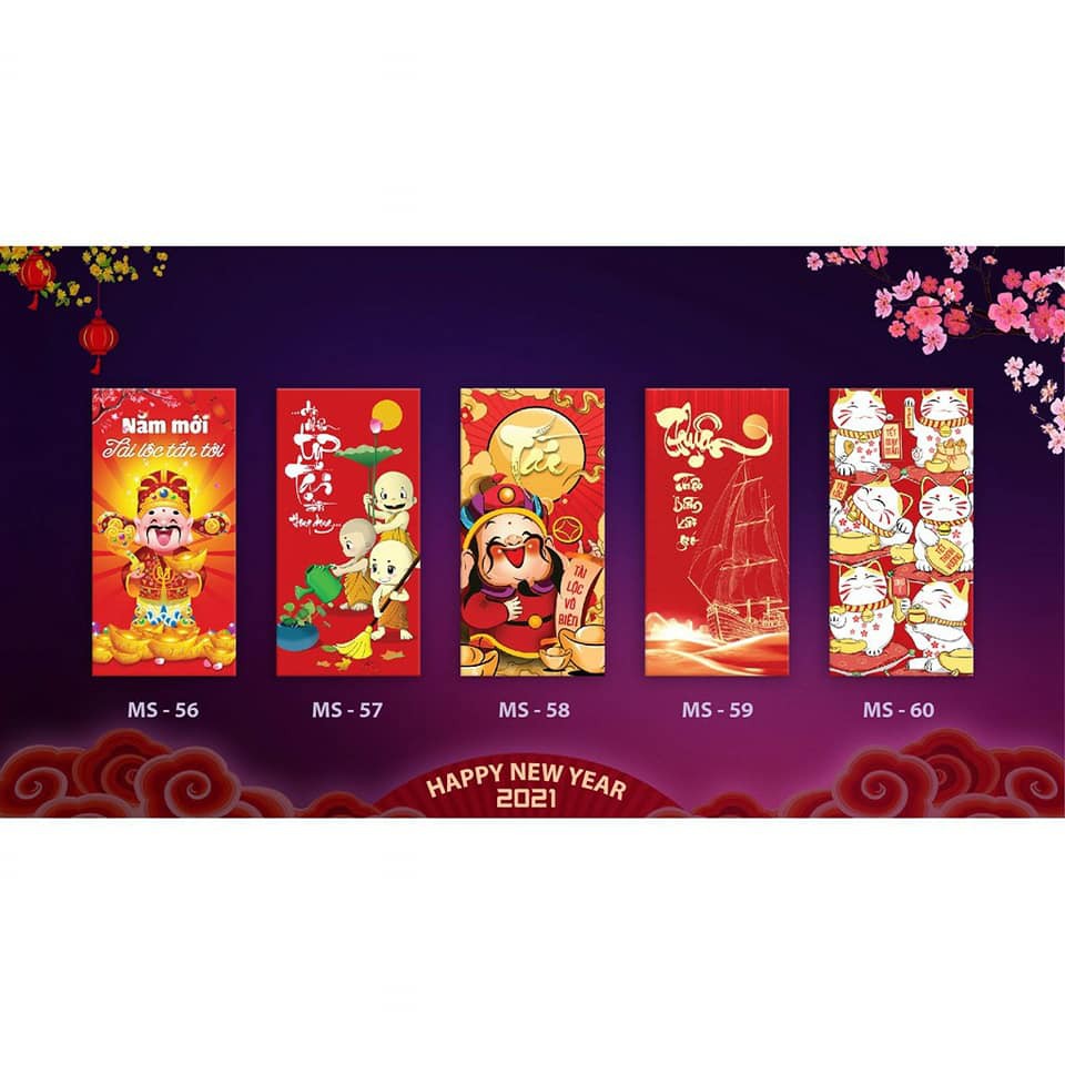 Bộ 10 Lì xì Tết 2021