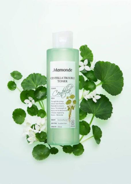 Toner Mamonde rau má giúp giảm mụn cho da dầu nhạy cảm