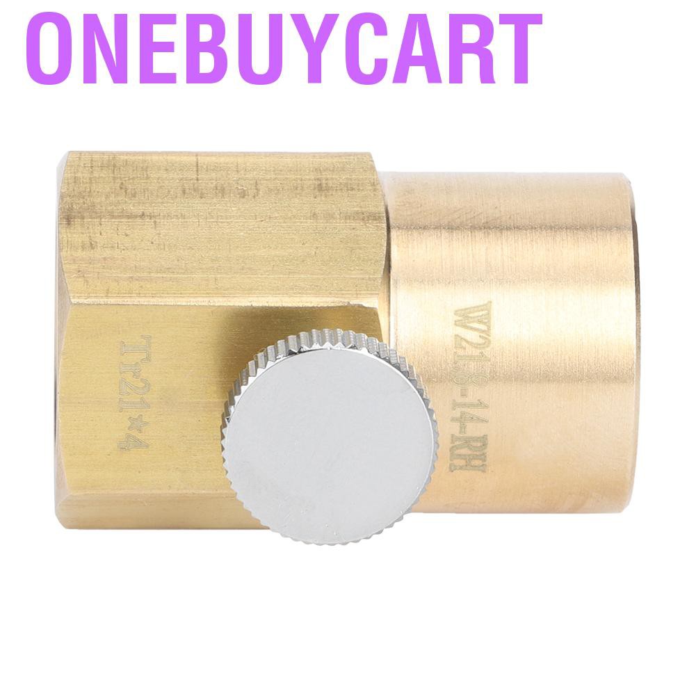 Onebuycart CO2 Cylinder Refill Adapter Tr21x4 To W21.8-14-RH Soda Water Filling