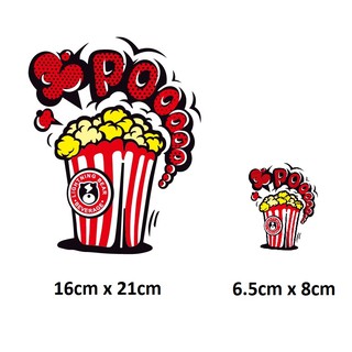 Miếng dán nhiệt trang trí quần áo truyền nhiệt offset Popcorn