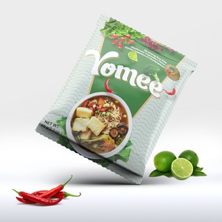 Mì Chay Rau Nấm Yomee 65g Thùng 24 Gói - Hàng Xuất Khẩu