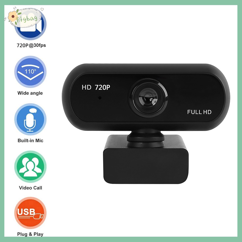 Webcam Usb Fhd 720p Tích Hợp Mic Cho Notebook / Máy Tính Để Bàn | BigBuy360 - bigbuy360.vn