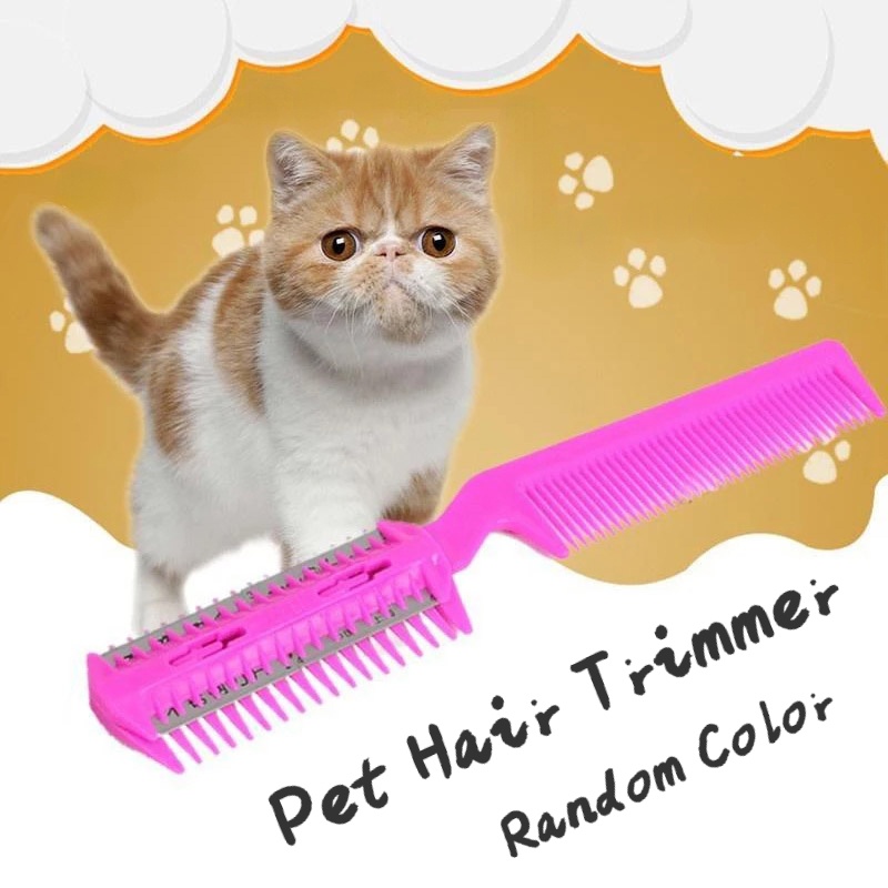 Lược Chải Và Tỉa Lông Cho Thú Cưng Với 2 Lưỡi Dao