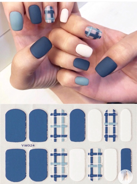 Set dán móng tay nails dán nghệ thuật nhiều màu - có ngay bộ móng đẹp trong 5 phút (Nail wraps / Nail stickers) CAM CAM