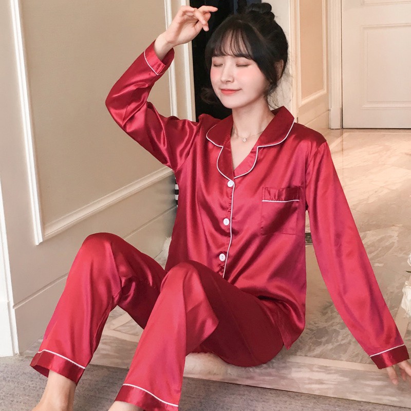 Pajamas Đồ Ngủ Mặc Nhà Lụa Mềm Mịn FreeSize AMANTA AMTPY023